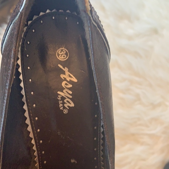 Aeya By San Women’s Beautiful Brown High Heel Shoes Size 39 EU - Picture 7 of 12
